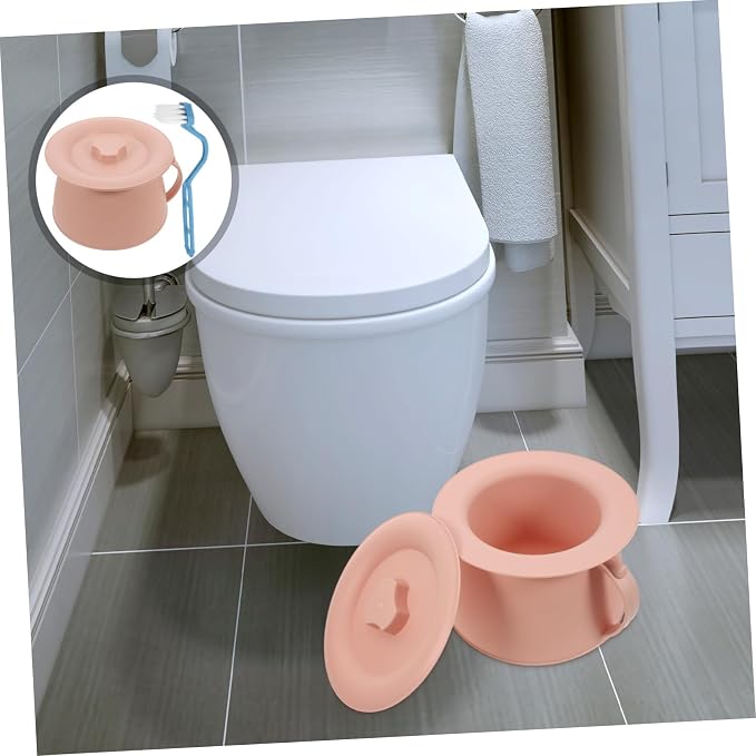 Orinal portátil con tapa para adultos y niños miniatura 7