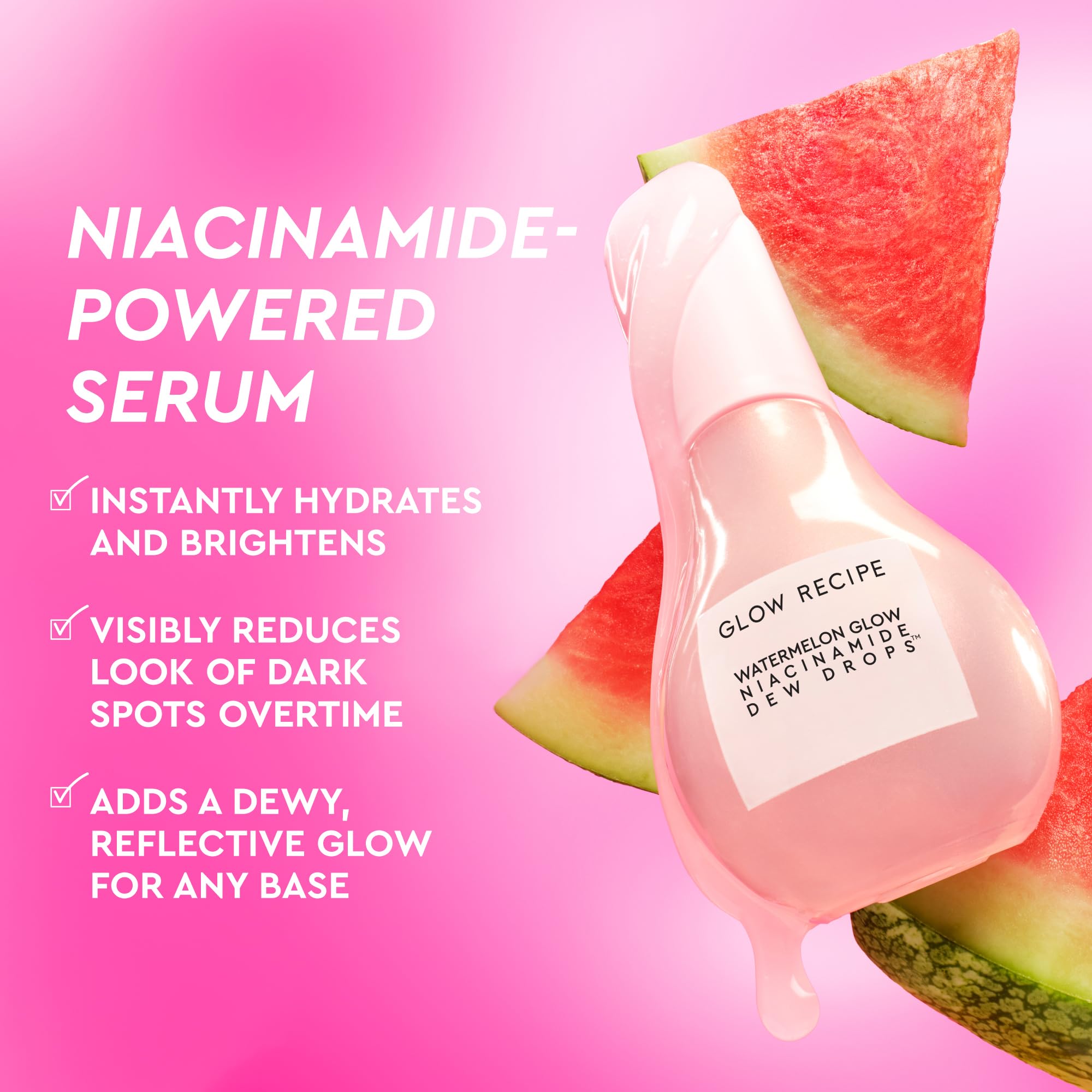 Glow Recipe Watermelon Niacinamide Dew Drops Hydrating Face Serum