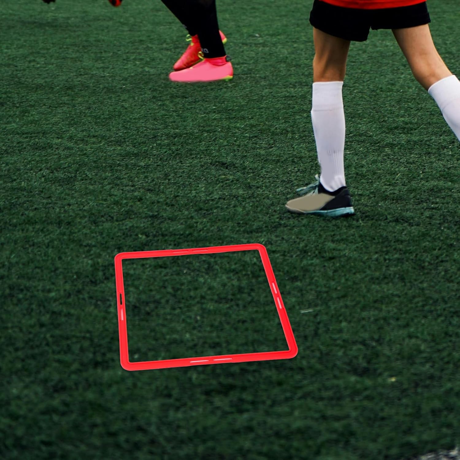 NOLITOY 6pcs Portable Agility Rings Multi-Function Football Training Rings Soccer Speed Training Circles for Outdoor Sports