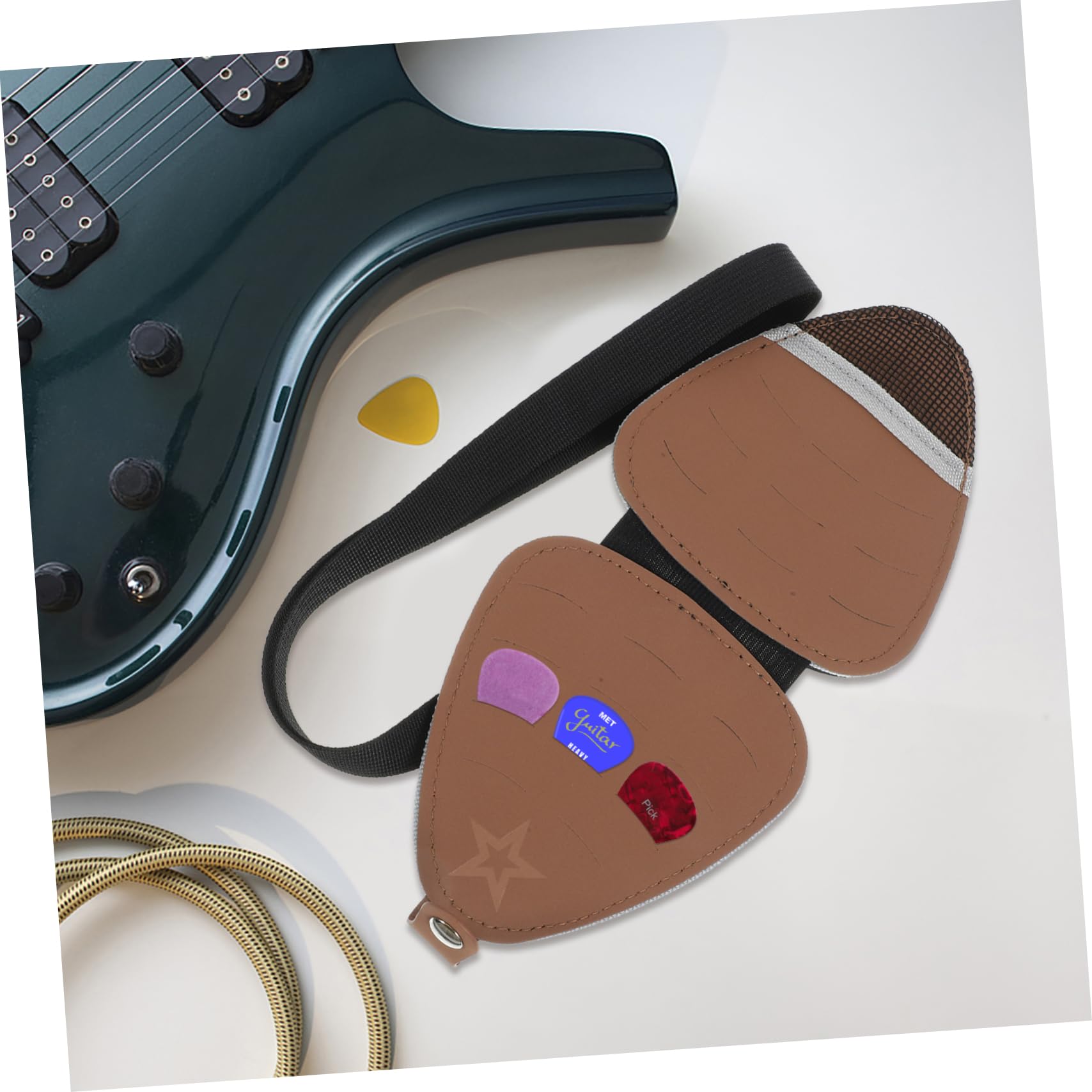 VICASKY 2 Uds Bolsa para Púas De Guitarra Púas De Guitarra Eléctrica Accesorios para Guitarra Eléctrica Soporte para Púa De Guitarra Funda para Ukelele Bolsa De Almacenamiento para