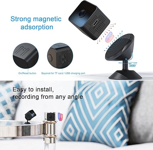 Miniatura 3 de Cámara de seguridad 1080P inalámbrica para interiores, cámara doméstica para mascotasbebé, para seguridad interior y exterior-VINEX1-91