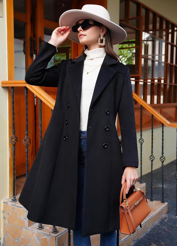 Double-breasted Wool coat ¥48,400 Double Breasted Wool Long Overcoat – Vintage Jacket
