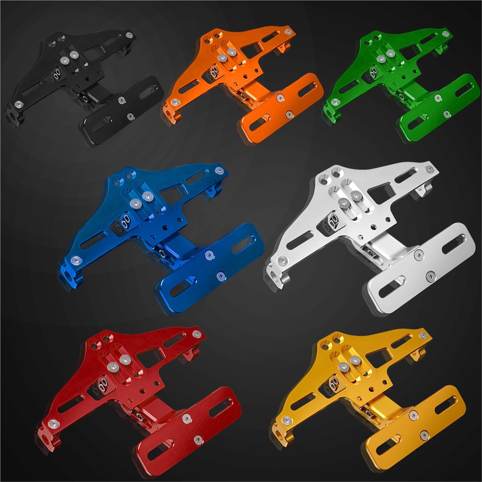 Portatarga Moto Per S&uzuki GSX-S1000 GSX-S1000F 2015 2016 GSXS 1000 1000F GSXS1000 GSXS1000F CNC Con Luce Posteriore A LED