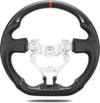 Hydro Dip Carbon Fiber Steering Wheel Flat Bottom Design for TOYOTA 86/ Scion FR-S/Subaru BRZ 2012-2016 LHD RHD
