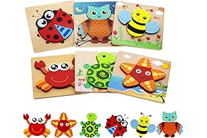 Montessori Wooden Puzzles for Toddlers