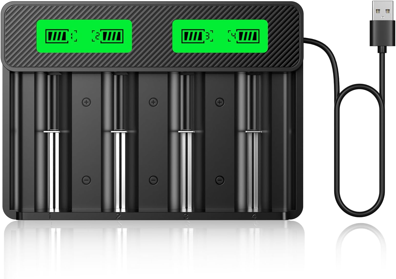 HiQuick Universal Battery Charger for Ni-MH AA, AAA, C D & 3.7 V Lithium-ion ...