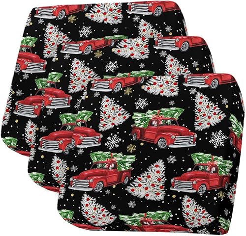 Fundas de cojín elásticas para sofá de automóvil, color rojo navideño, seccional, individual, en forma de T, protector de muebles con parte inferior