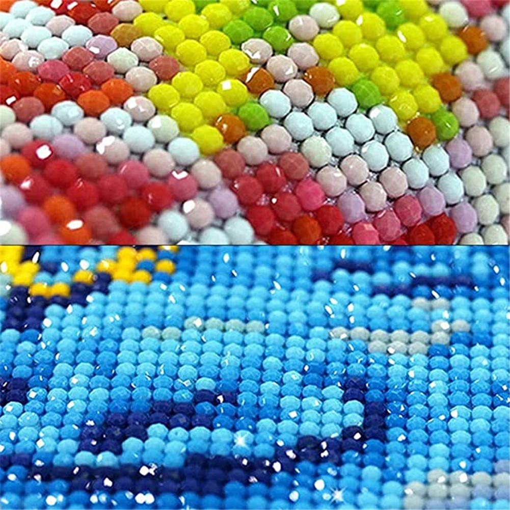 YRTMHU Kit Diamond Painting 5D Plein Forage Bricolage Cristal Strass Point De Croix Paysages Naturels De Fleurs Pourpres Kit Peinture Diamant Enfant Artisanat Pour Chambre Salon 40x50cm