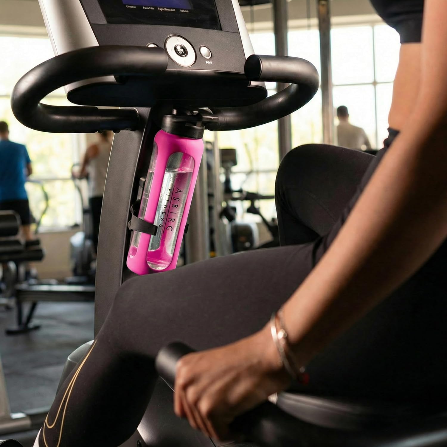 Fitness | 24 oz Glass Protein Shaker Bottle – BPA-Free, Leakproof Lid, Stainless Steel Mixing Ball & Silicone Sleeve – Gym Shaker for Smoothies, Shakes & Pre-Workout – Pink