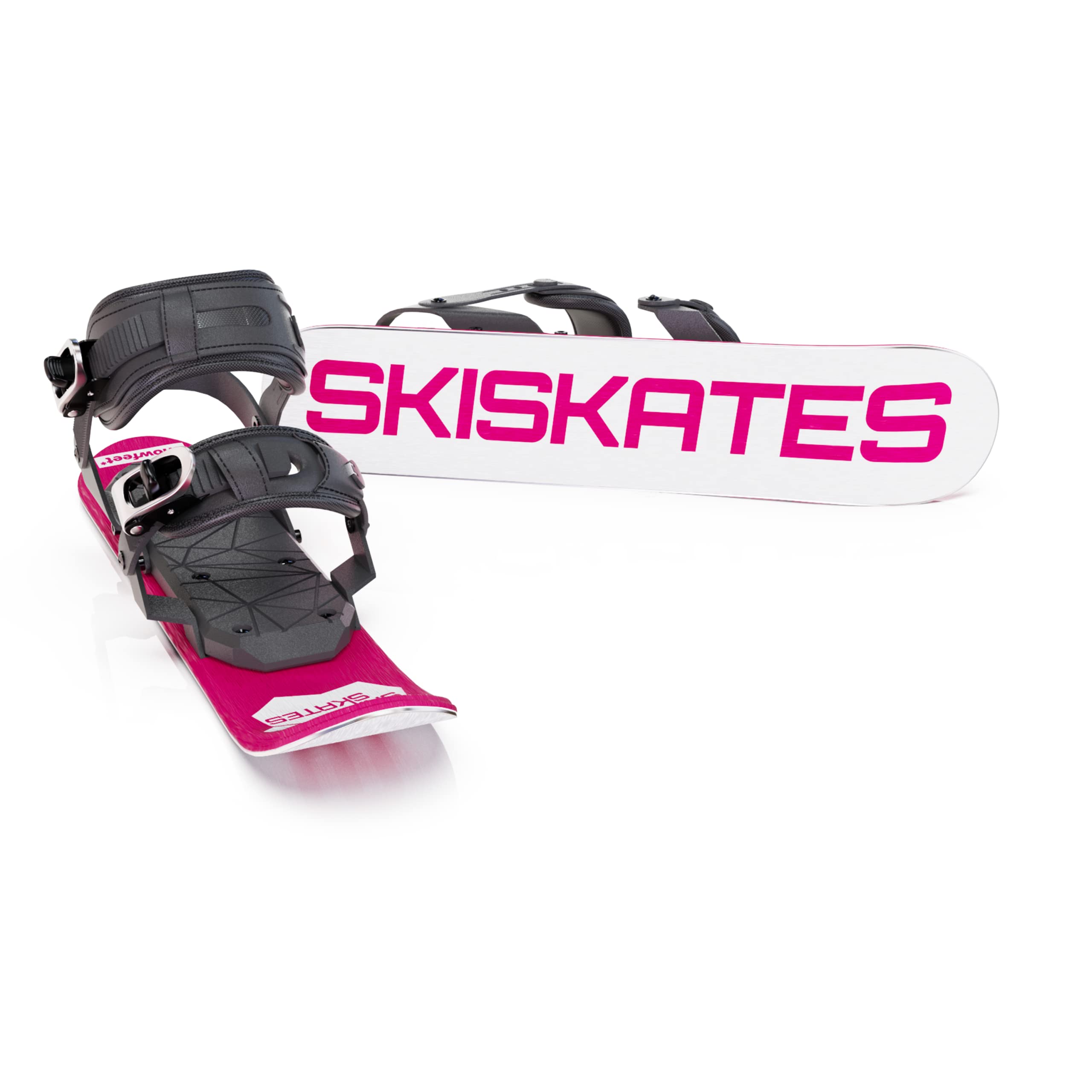 Skiskates - Mini esquí corto | 44 cm | Patines para nieve | Skating Skis Snowblades Skiboards | Patines de hielo para nieve | Esquís más cortos de la historia