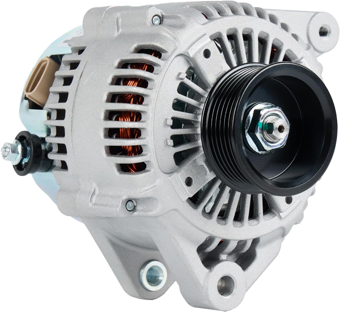 SANKAKU Alternator Compatible with Lexus RX300 3.0L V6 1999-2003, with Toyota Highlander 3.0L V6 2001-2003 Replace 27060-20200 101211-7840 13844, 12V 100Amp 6-Groove Pulley
