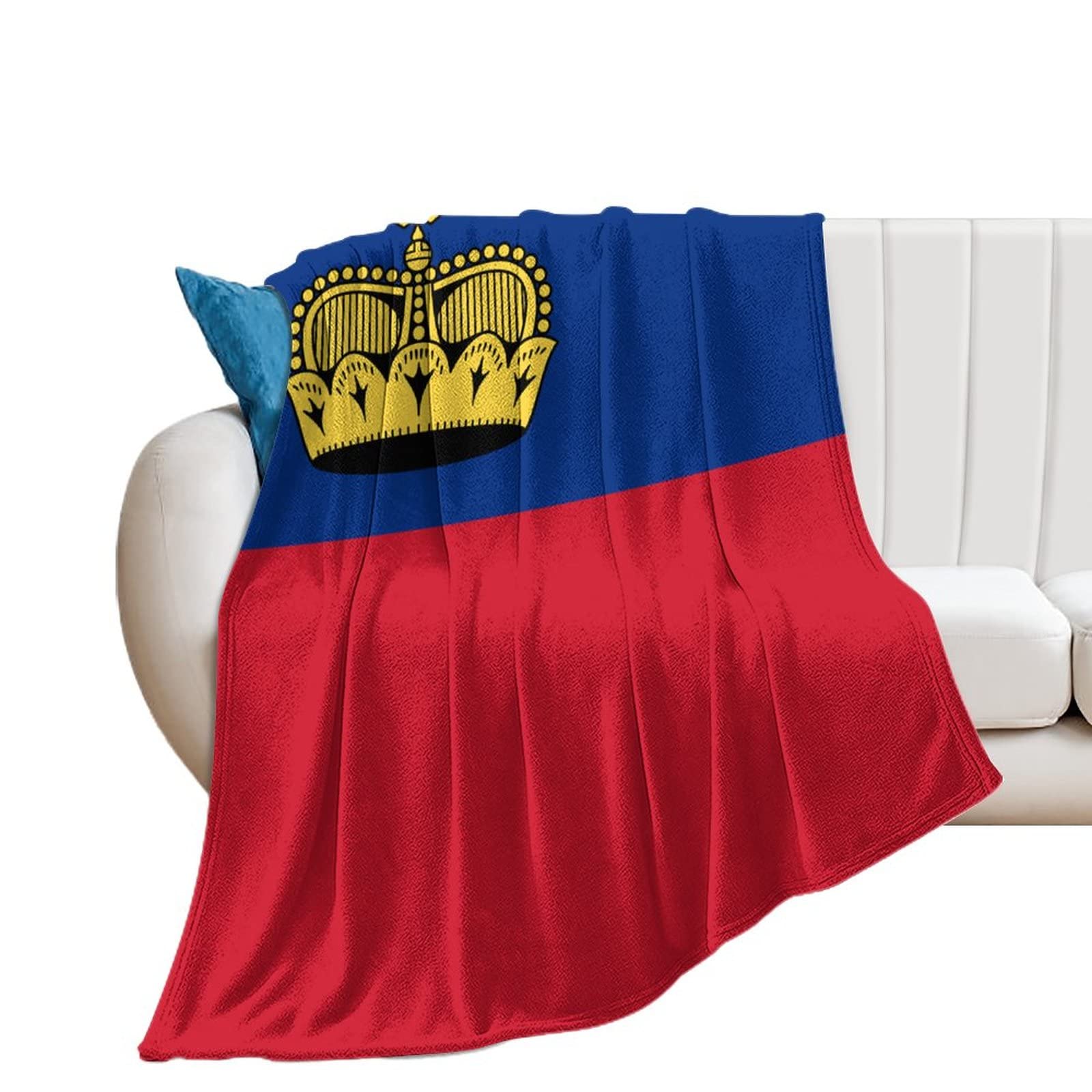 Couverture Liechtenstein super douce contre le froid du salon