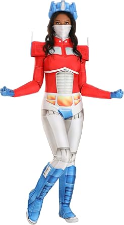 Fun Costumes Womens Classic Transformers Optimus Prime Costume - Officially Licensed Adult Transformers Cosplay Outfit - X-Large - Multi-colored