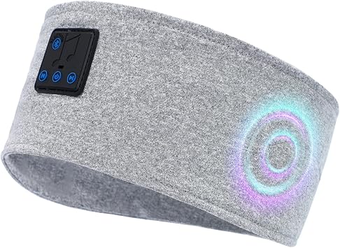 Aurya Sleep Headphones Sports Wireless Bluetooth Headband for Side Sleeper, Bluetooth 5.4, with Ultra-Thin HD Stereo Speaker, Sleeping Headphone for Women Men Running Yoga Workout
