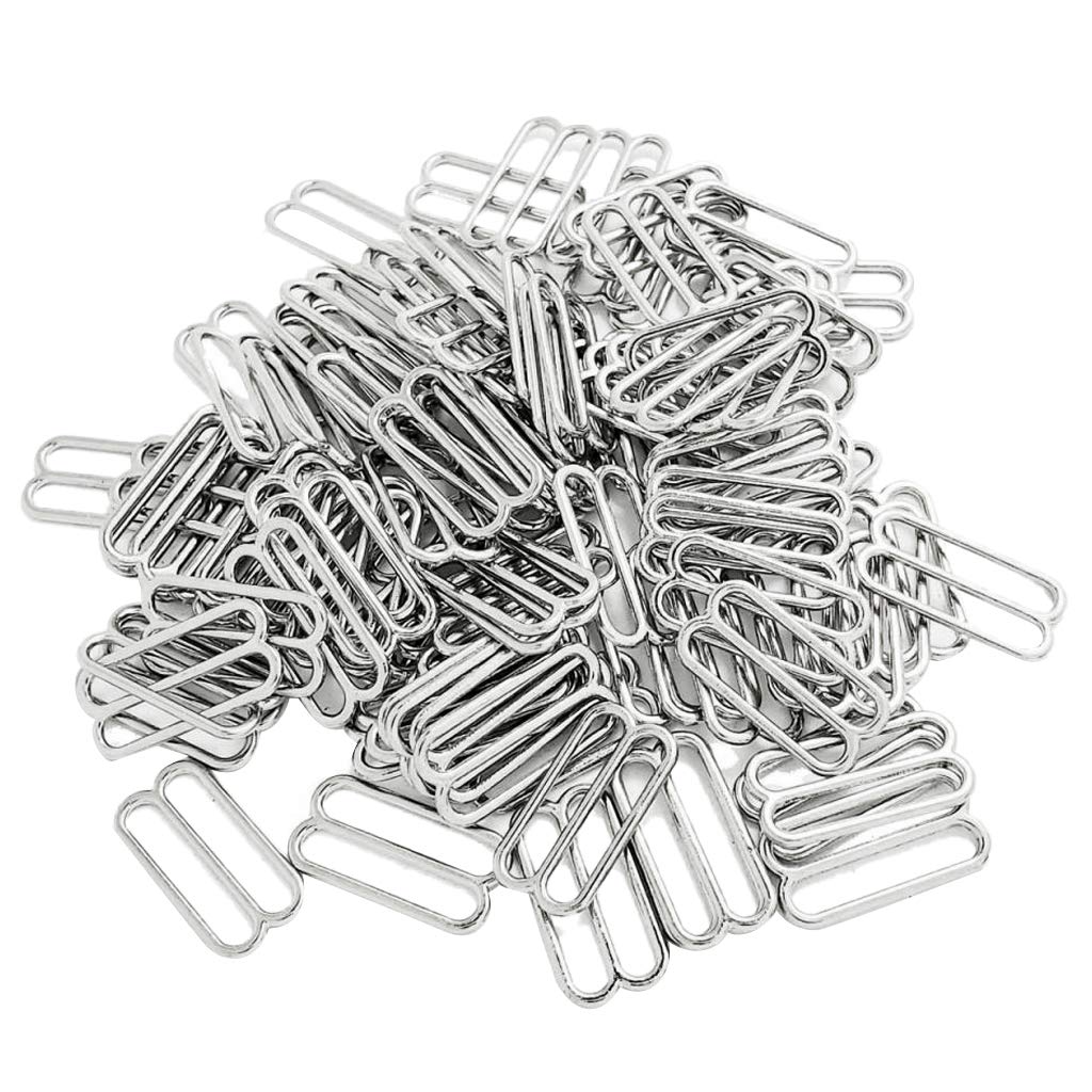 10 zestawów 100 sztuk metalowy biustonosz bielizna pasek klips do szycia haczyk 8 kształtów 19 mm