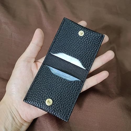 Miniatura 8 de Estuche de condón para hombres de piel sintética, Negro -