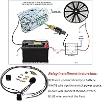 Vista 7 de ColQuee CC162 - Radiador de 3 filas+cubierta 2 ventiladores de 12 pulgadas compatibles con G-Body Monte Carlo El Camino Regal Cutlass 1978-1988 79