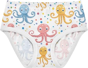 Pizza Slices Cheese Girls Underwear Toddler Panties for Girls Comfort Brief Size 2T-8Y