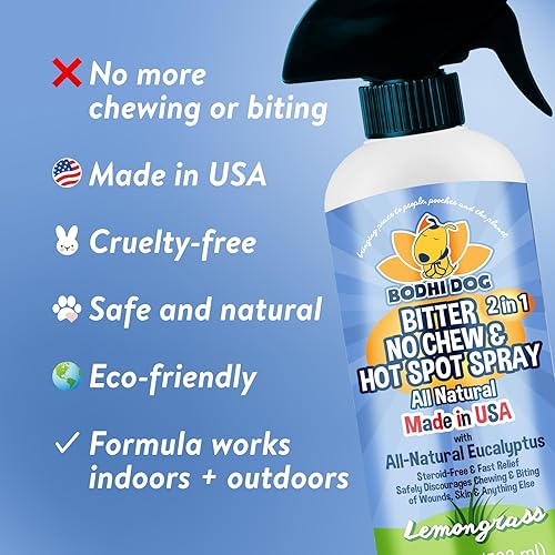 Vista 51 de Bodhi Dog Espray de manzana amarga ayuda natural para el entrenamiento de perros y cachorros, disuade a los perros de masticar y morder, hecho