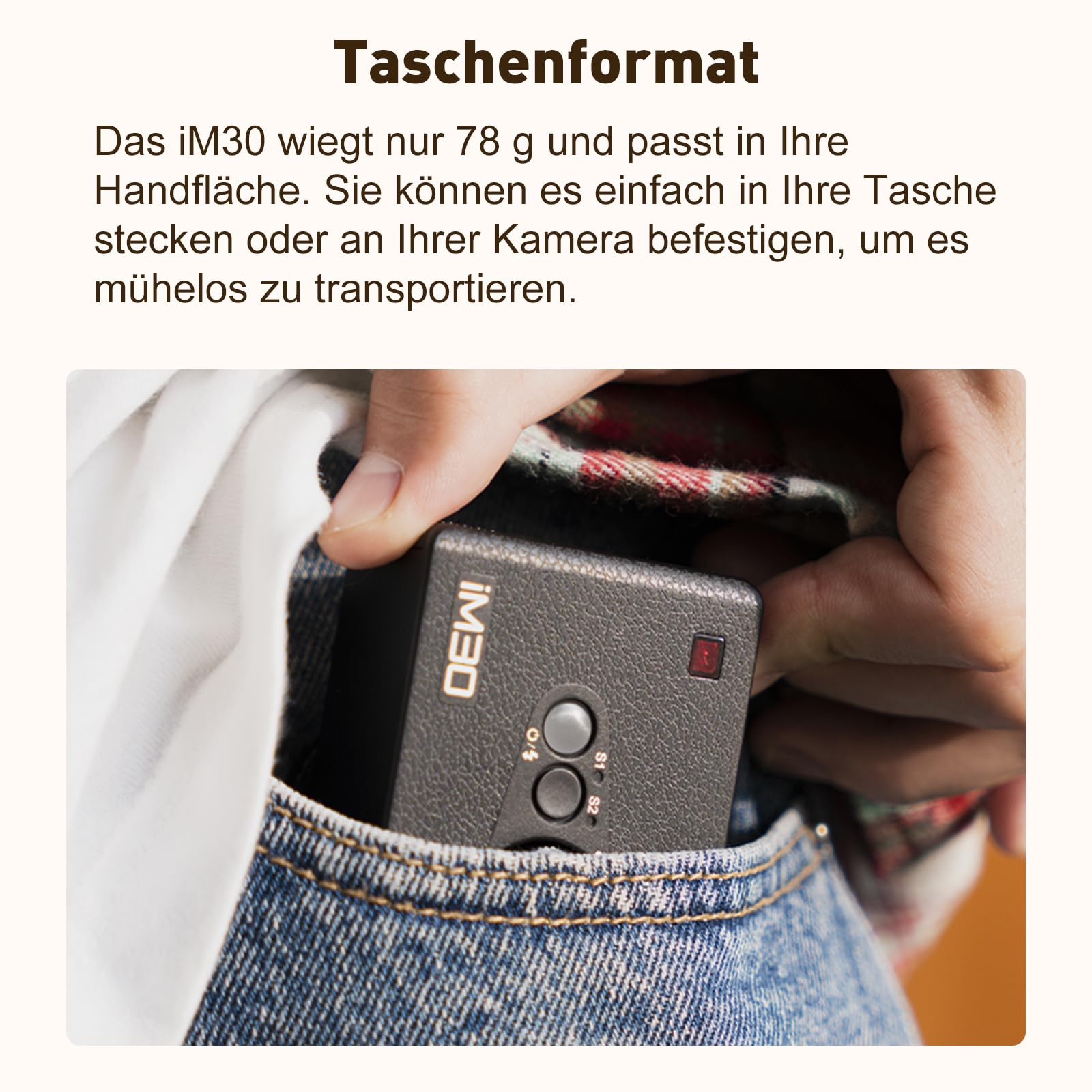 Godox IM30 Flash Universale Per Fotocamere - Mini Flash Con 7 Livelli Di Potenza Per Canon, Nikon, Sony - Foto 8