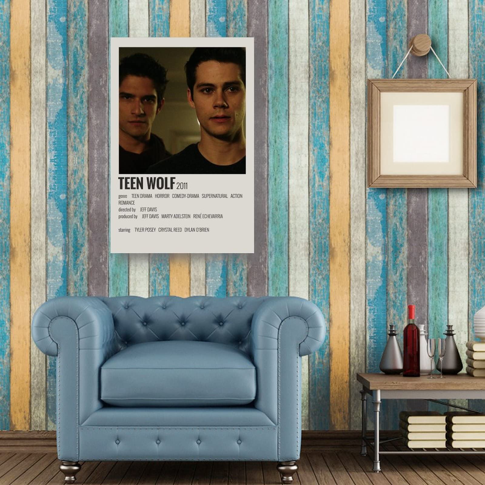 WYYXF Toile Tableau Teen Wolf Affiche Salon Chambre Peinture Art Sans Cadre (60x90cm