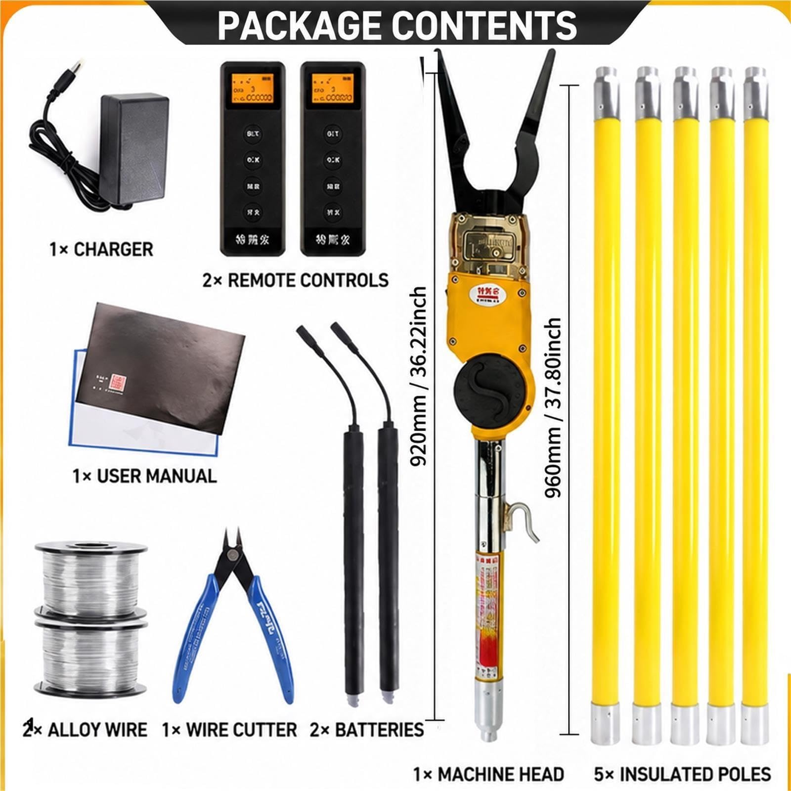 Kit d'outils pour ligature de câbles aériens, fixation de lignes aériennes