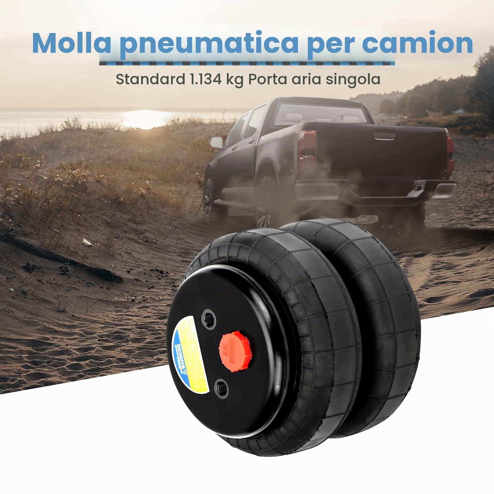 maXpeedingrods Coppia Molle Sospensioni ad Aria Universale Standard 2500lbs per Ford F150/F250 per Dodge per Ram per Chevrolet per Silverado