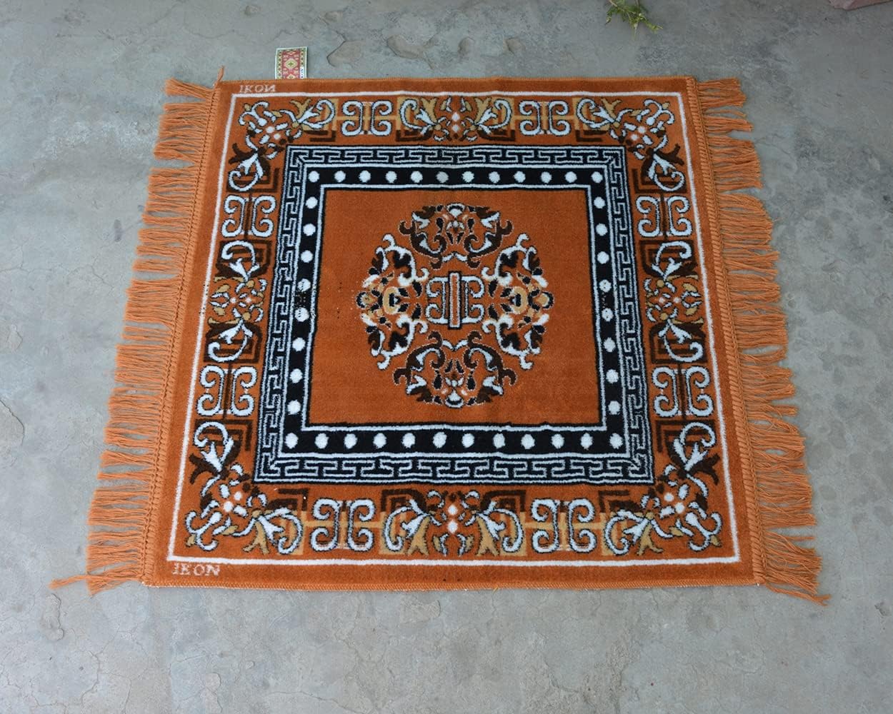 Pooja Aasan in Stylish Velvet for puja and Meditation, Mattress Met | Puja Cloth/Pooja Aasan/Car Seat Cover/Sofa Set Mat 20" inch