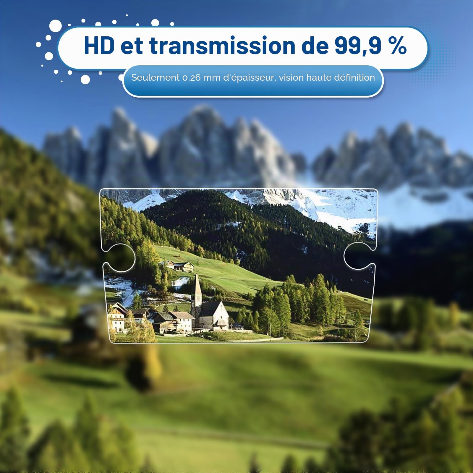 Films de Protection d'écran de Navigation Compatible avec VW T-ROC 2018-2024, T ROC Film Protecteur d'écran en Verre Trempé, 9H Anti-rayures GPS Protection d'écran (8 Pouces)