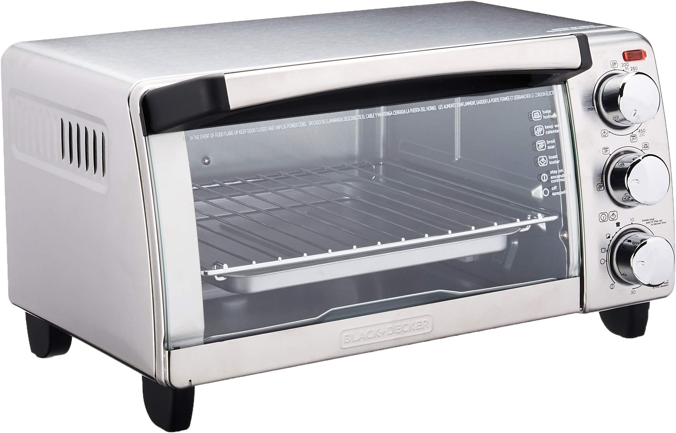 Black+Decker TO3265XSSD horno tostador extra ancho Crisp 'N Bake Aire