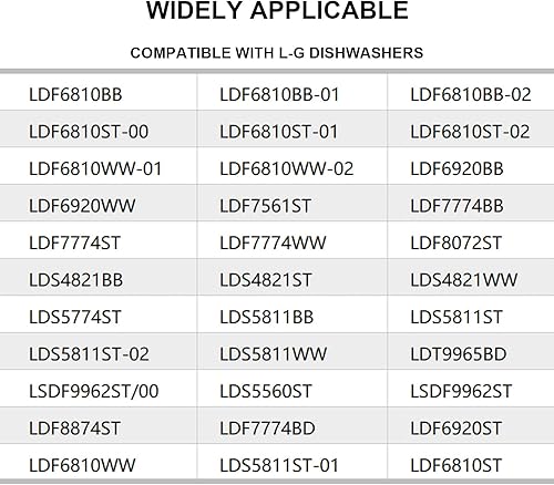 Miniatura 6 de 4581DD3002A - Juego de ruedas de rodillo superior para lavavajillas L-G, sustituye a 4581DD9001B AP4437685 PS3523050 1266813 EA3523050-4 unidades