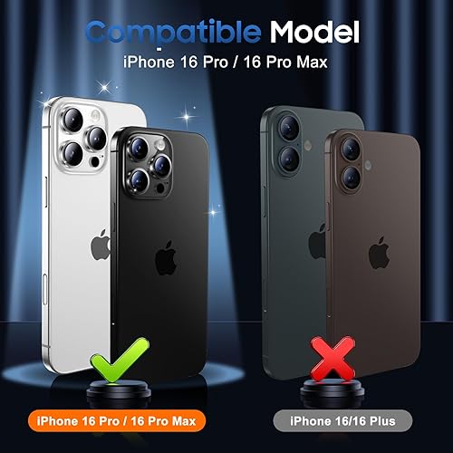 Miniatura 503 de UniqueMe [Paquete de 3 protectores de lente de cámara compatibles con iPhone 14 Pro Max/iPhone 14 Pro, vidrio templado, [compatible con fundas]