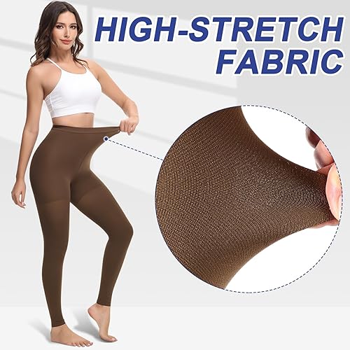 Miniatura 10 de beister Medias de compresión médica para mujeres y hombres, medias de soporte graduado de 20-30mmHg, medias opacas de alta compresión de cintura sin