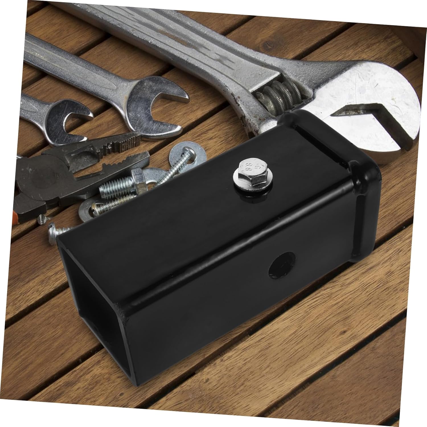 Zerodeko Weld Hitch Receiver Tube Steel Construction for Trailer Hitch Extensions and Accessories Fit Easy to Use Design for Towing