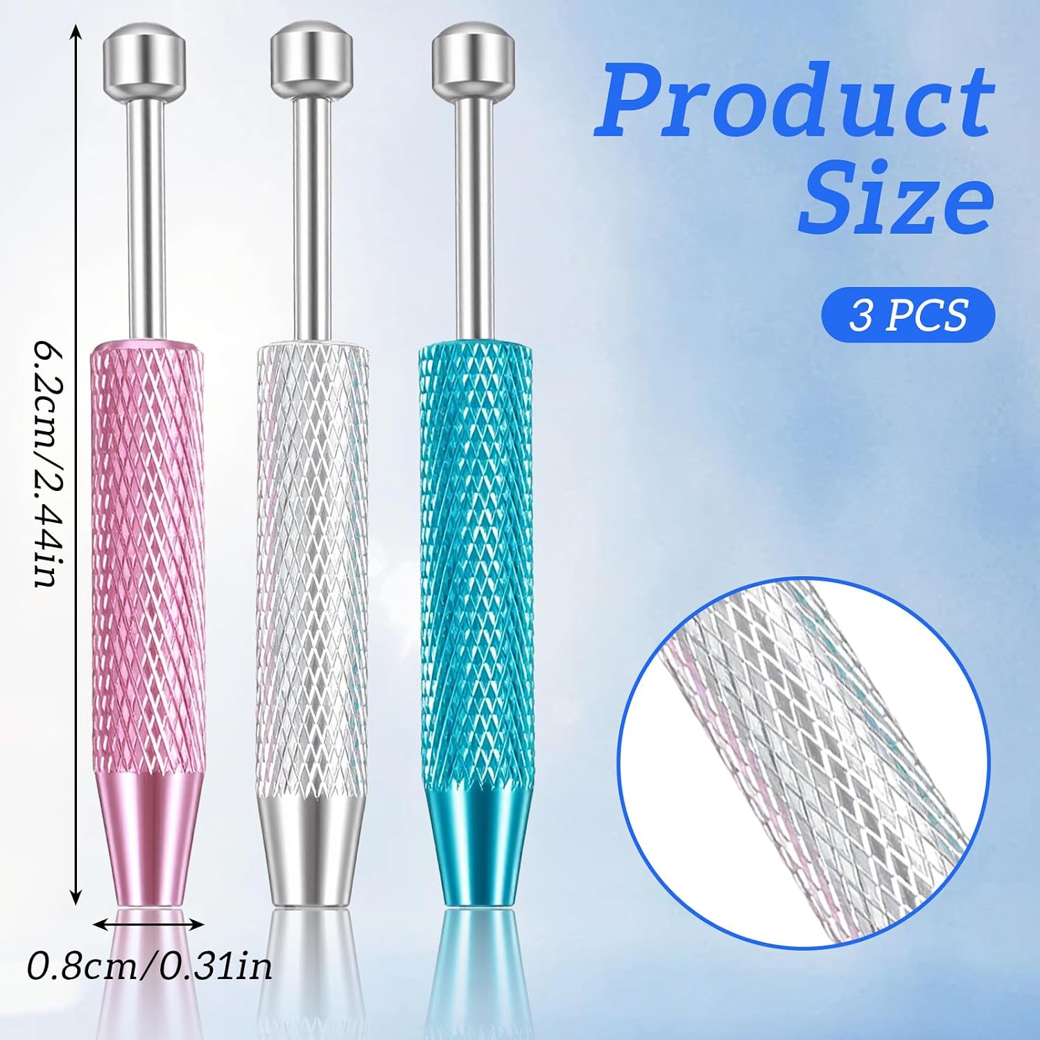 3Pcs 4-Prong Piercing Ball Grabber Tool Set, Claw Piercing Removal Tool for Jewelry Changing, Stainless Steel Piercings Holder Tools for Tiny Objects, Septum Ball Screw Tools, Nose Ring
