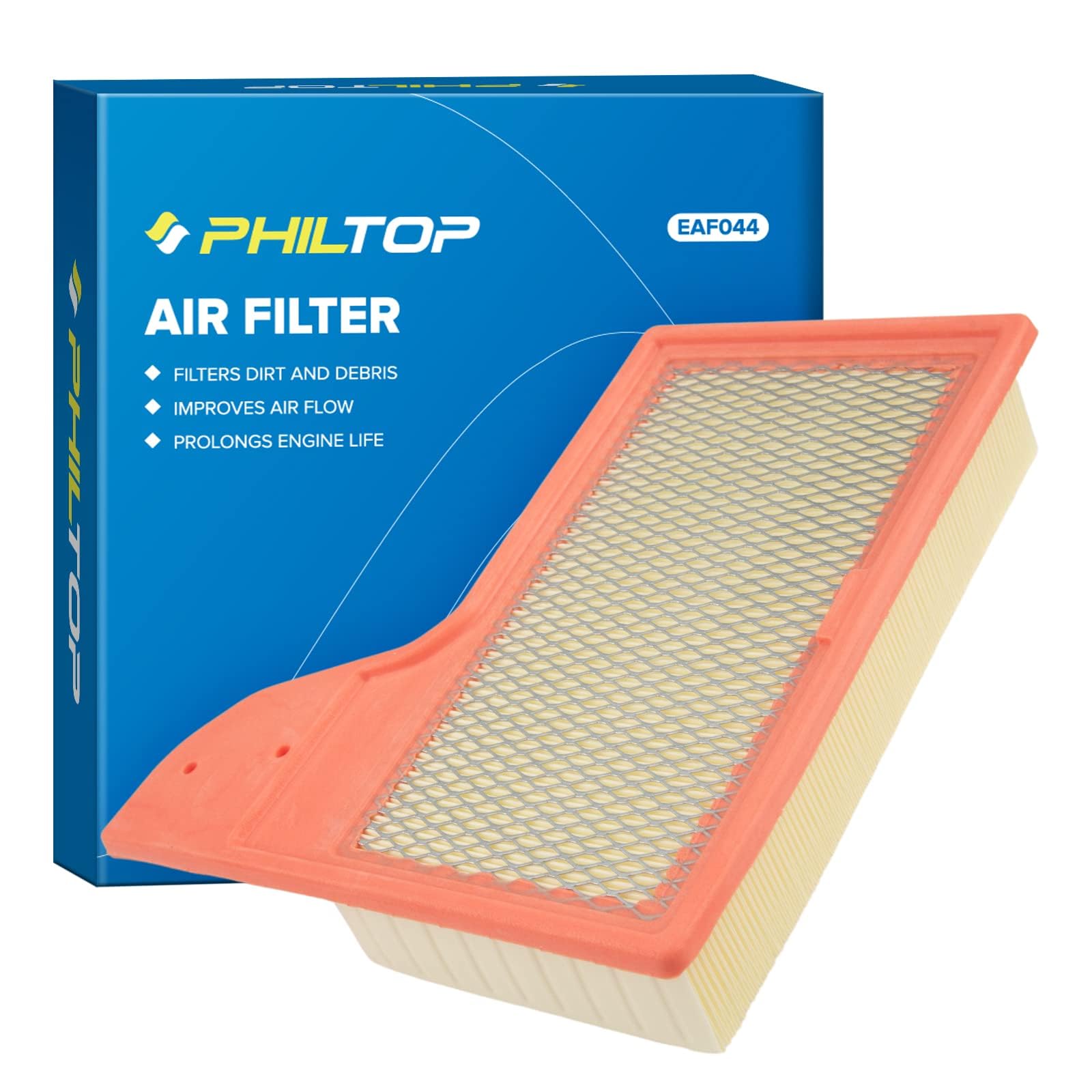Filtre à air pour moteur PHILTOP EAF044 : résoud les pertes d'accélération