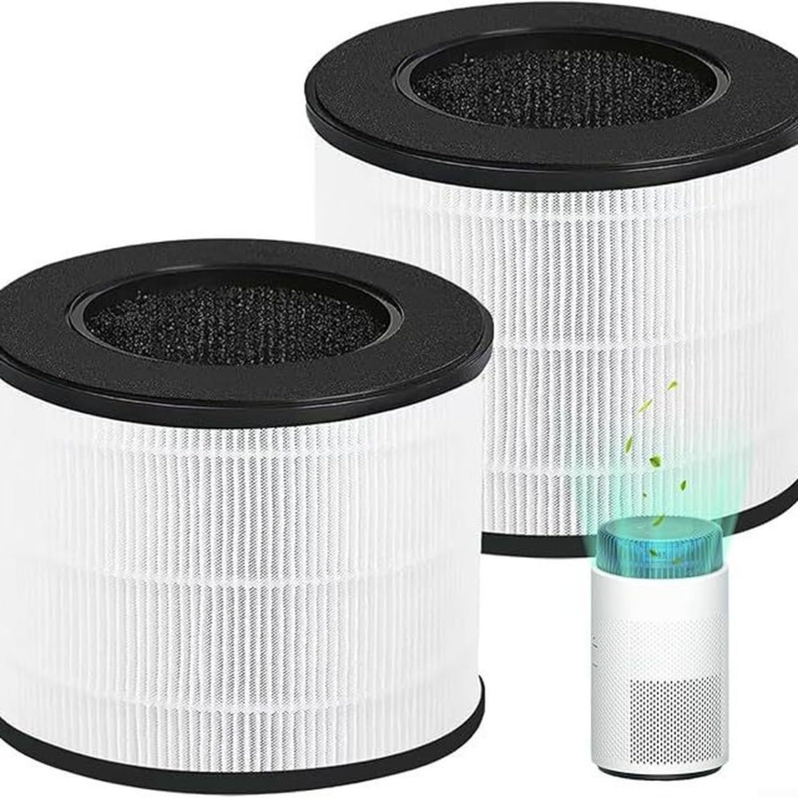 2 filtri a carbone attivo di ricambio per Coway Airmega 100, filtri per purificatore d'aria 3 in 1