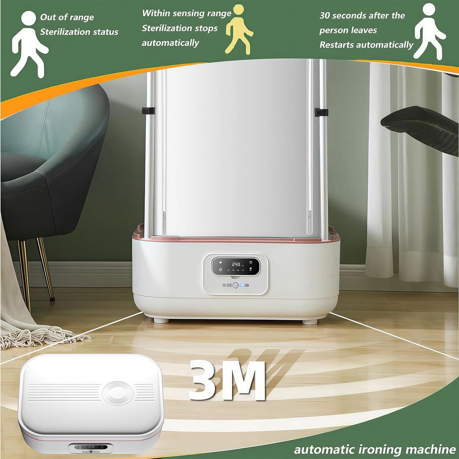 Smart Clothing Care Machine Vollautomatische Dampfbügeltrockner Faltbar mit Quick Dry Funktion