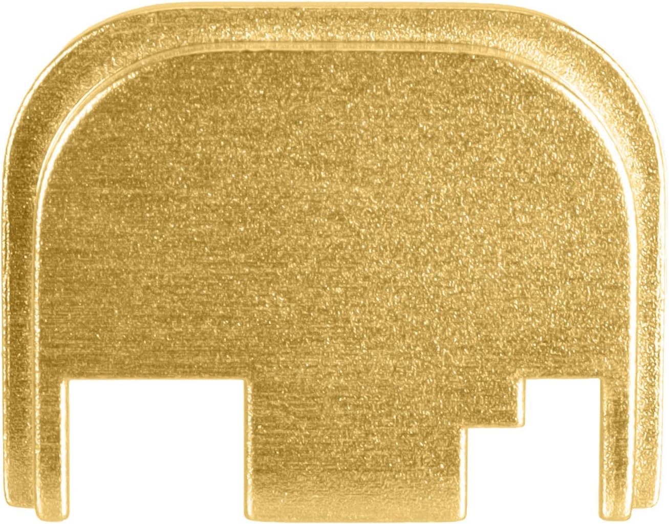 NDZ Performance Rear Slide Cover Back Plate for Glock Gen 1-4 Laser Engraved Anodized Aluminum in TrueGold - Panda with Guns Solid