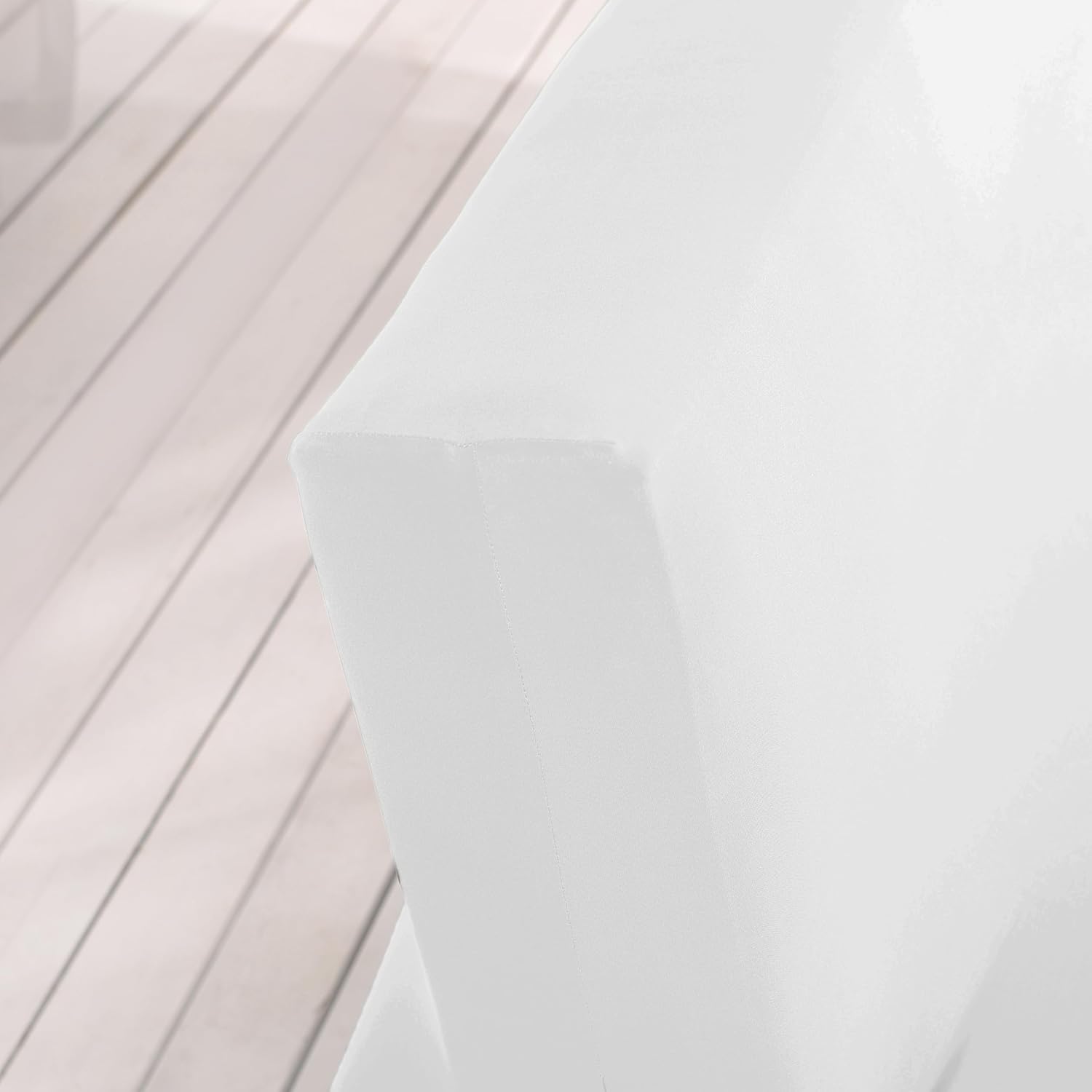 ele ELEOPTION White Armless Sofa Bed Cover Stretch Slipcover Folding Couch Cover Futon Covers Full Size Furniture Protector