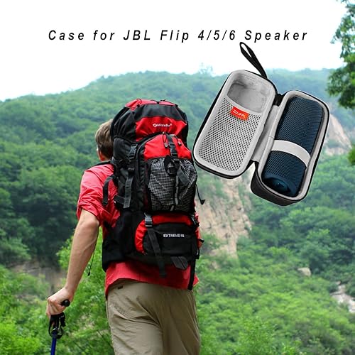 Miniatura 3 de Funda rígida de EVA para JBL Flip765 Altavoz Bluetooth portátil impermeable, compatible con JBL Flip 4 Bolsa de almacenamiento protectora de viaje