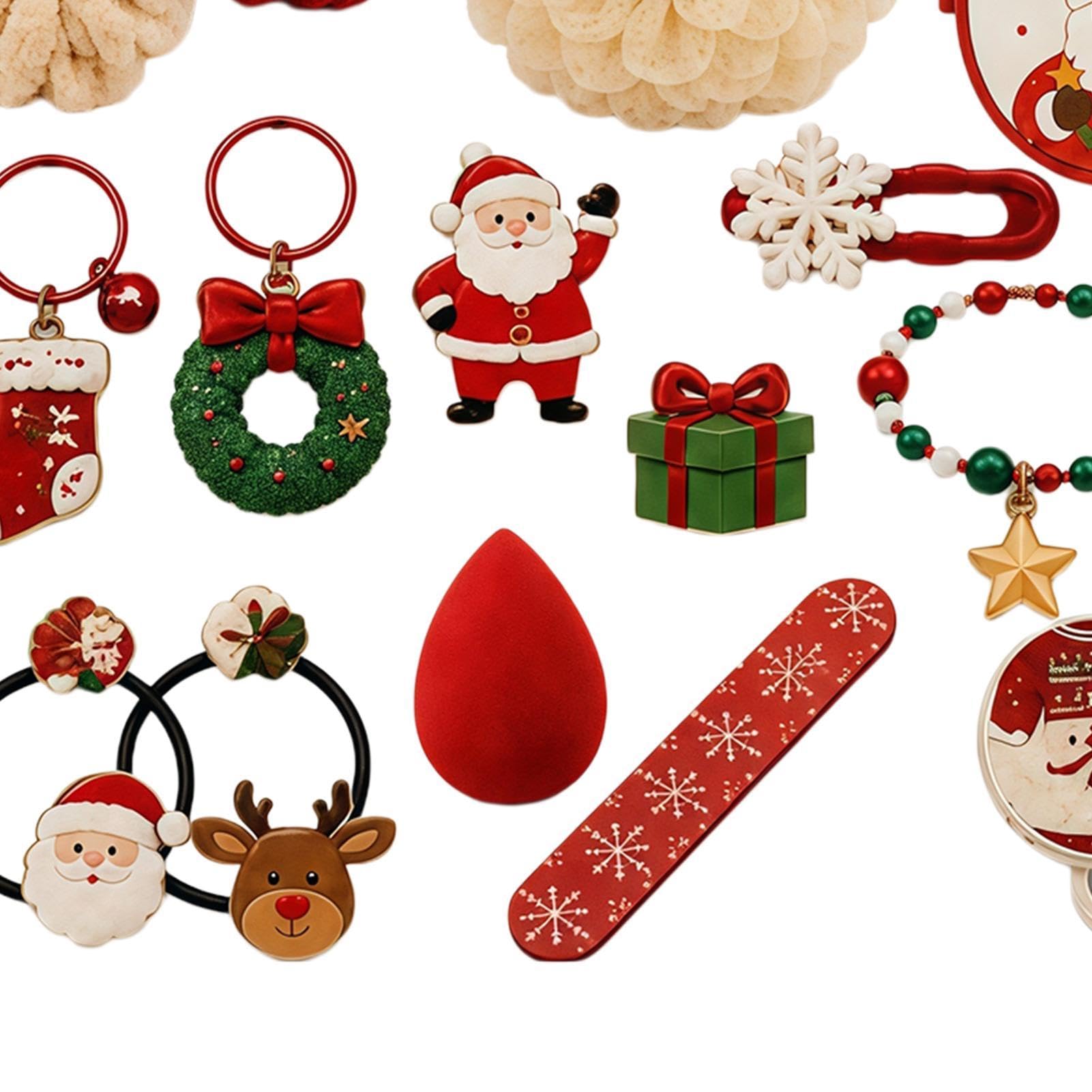 Calendario 'Avvento di Natale, braccialetti di Babbo Natale, | Calendario dell'Avvento per ragazze, per feste scolastiche, ricompense scolastiche, calza della Befana