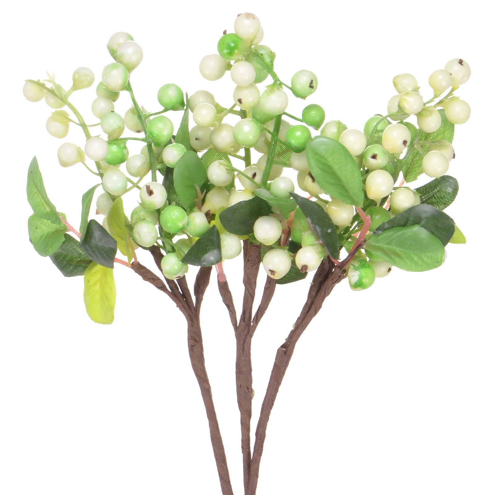 M METERXITY 3-Pack Artificial Berry, 9.8 Inch Faux Holly Berry Foam Faux Frosted Berries with Stems for Home/Wedding/Christmas/DIY/Party/Garden/Office