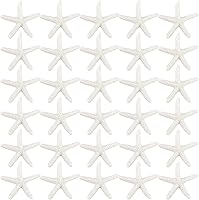 Vista 8 de Framendino, Paquete de 30 adornos de resina de dedo pequeño para decoración de conchas marinas para bodas, playa, fiestas temáticas, manualidades