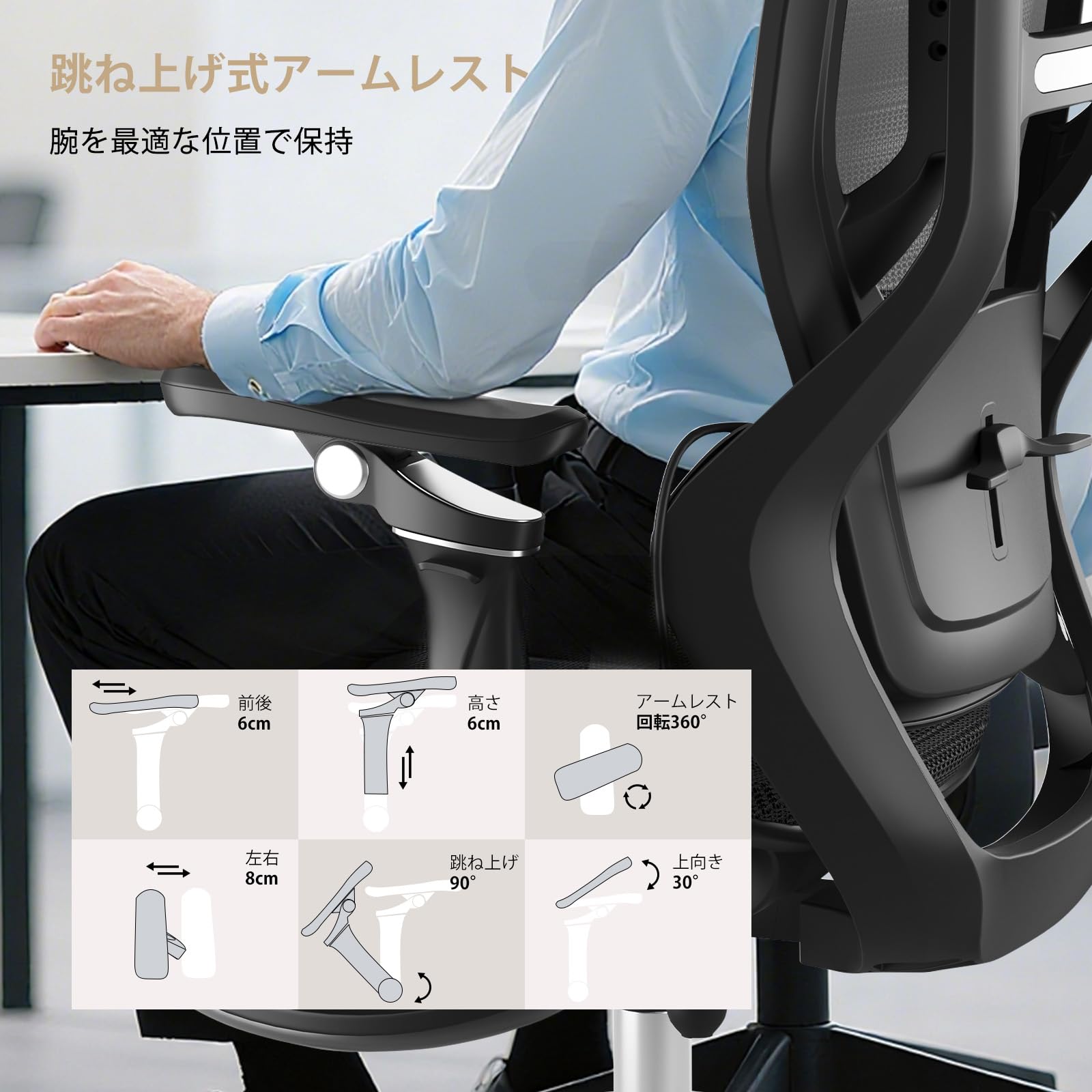 Amazon.co.jp: Neriko C9 メッシュ オフィスチェア 椅子 疲れない