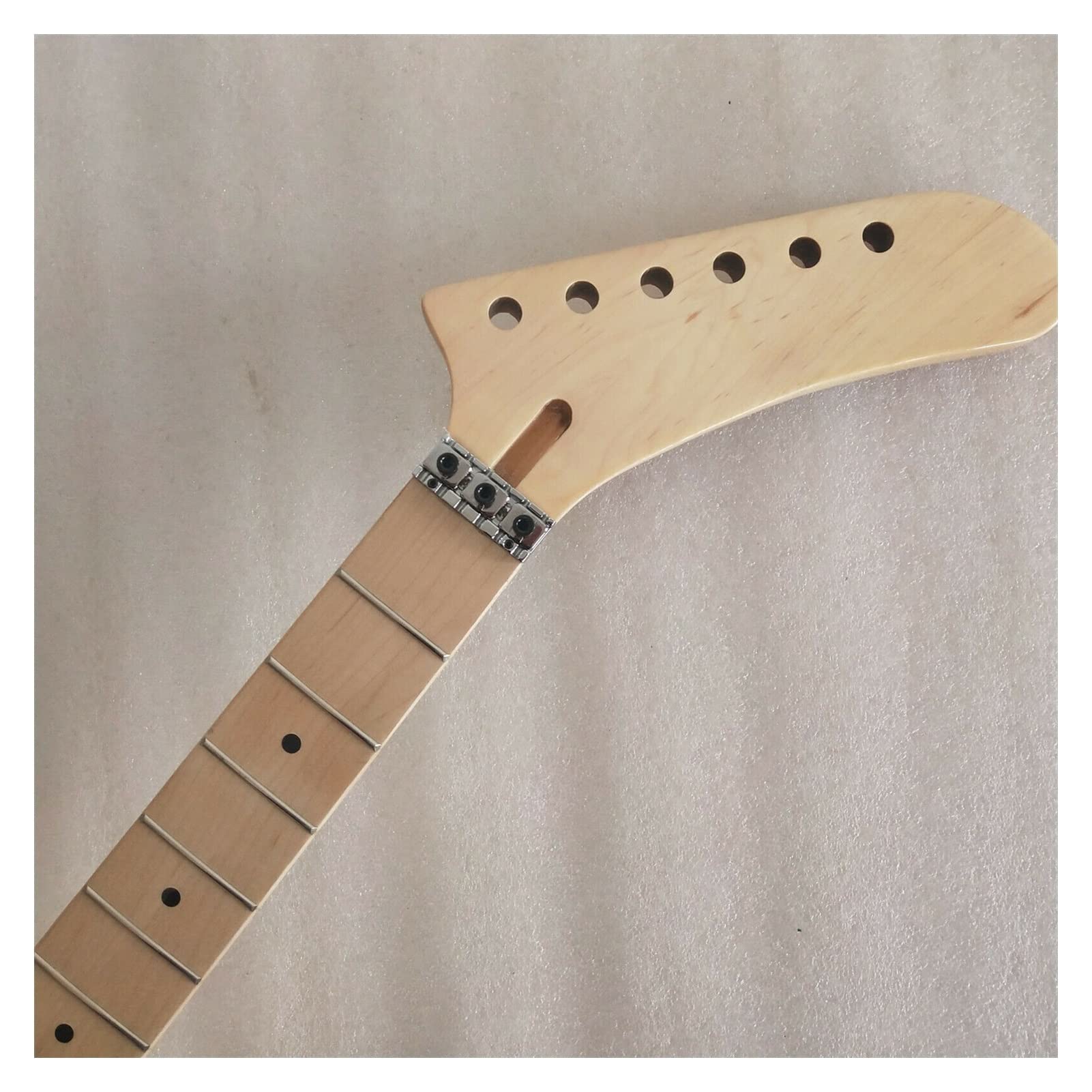 Neck Lock 42mm Nut 10mm Tuner Holes Neck 22 Fret Maple Electric Guitar Neck - ST ...