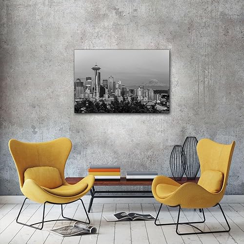 Vista 377 de 1 lienzo decorativo para pared, ferrocarril a través del bosque de pinos con niebla, decoración moderna para el hogar, sala de estar, arte de pared