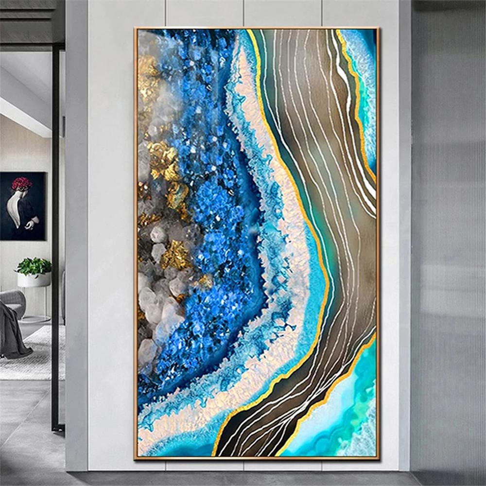 Diamond Painting Kit 5D Paesaggio Mare 20x30cm - Quadro Completo Fai Da Te Con Tela, Strass, Penna E Vassoio, Decorazione Parete