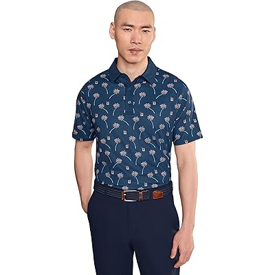 Callaway Ombre Tropical Print Polo peacoat