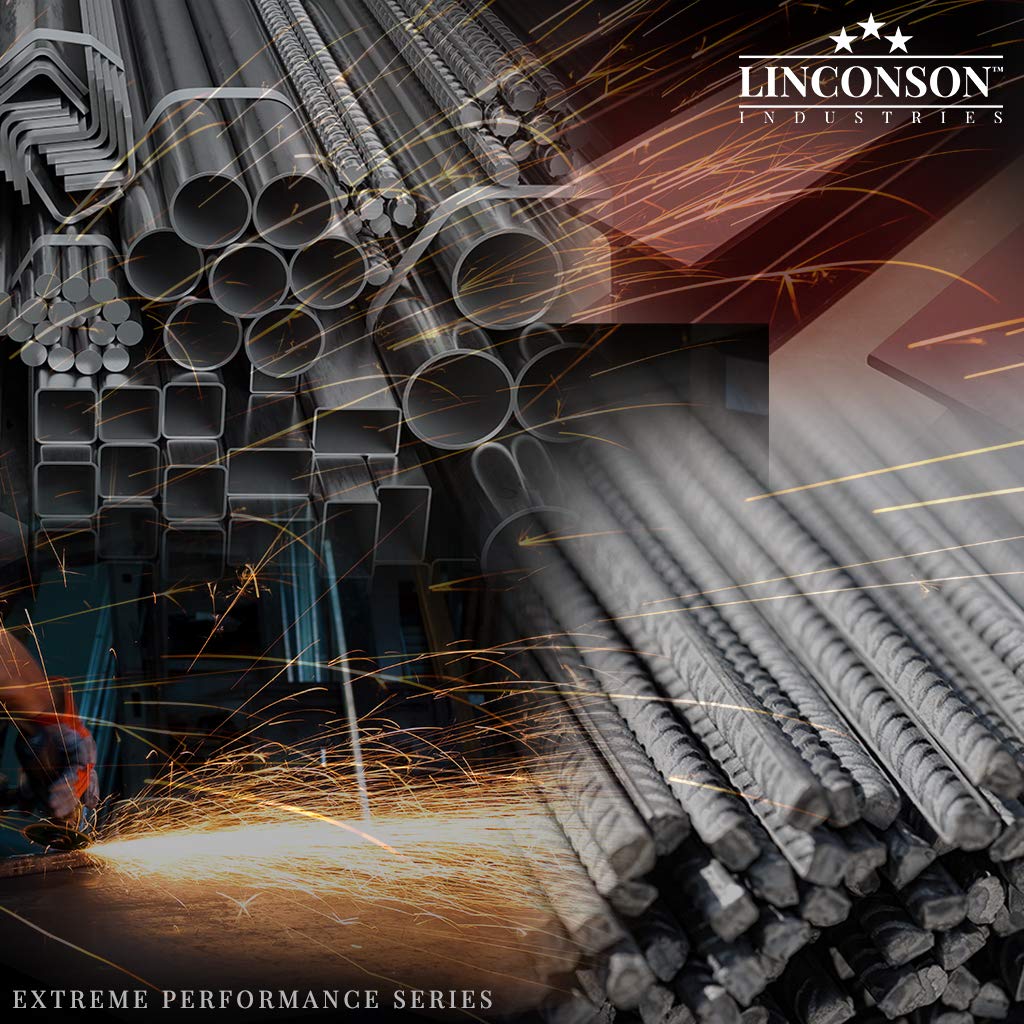 LINCONSON Paquete de 10 muelas abrasivas de circonita de grano 120 de 6 pulgadas y disco de lijado de solapa para metal y acero inoxidable 7/8 pulgadas eje T29 cónico (SF 60120ZA9), serie de